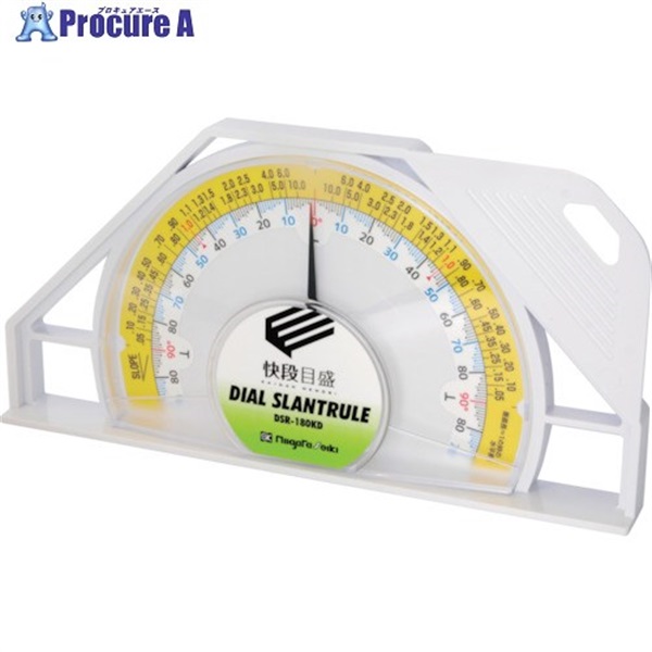 SK ダイヤルスラントルール 快段目盛 測定範囲0～180° DSR-180KD  1個 ▼368-7851
