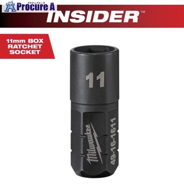 milwaukee INSIDER パススルーラチェット専用ソケット(貫通タイプ) 11mm 49-16-1611  1個 ▼682-1756