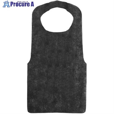 IRL 不織布エプロン 黒 YMAP-B  1箱 ▼693-5561