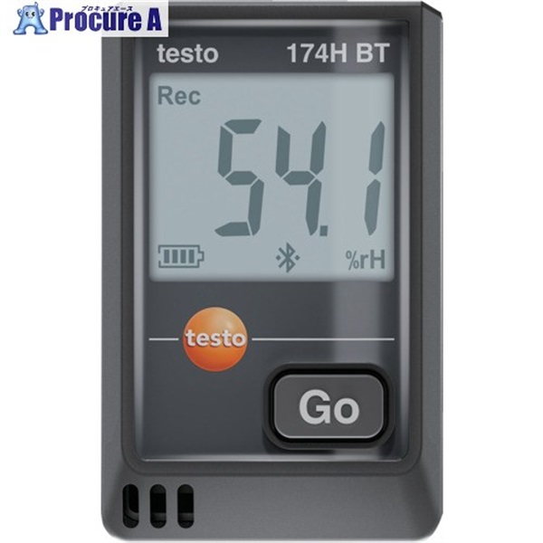 TESTO 温湿度データロガー(Bluetooth) testo 174H BT(黒) 0572 1743 02  1台 ▼697-9160