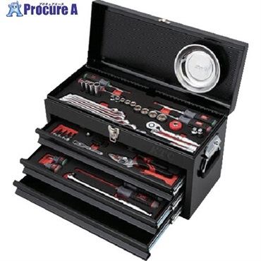 KTC 工具セット チェストタイプ 66点 ブラック SK3662XBK  1S ▼705-1278