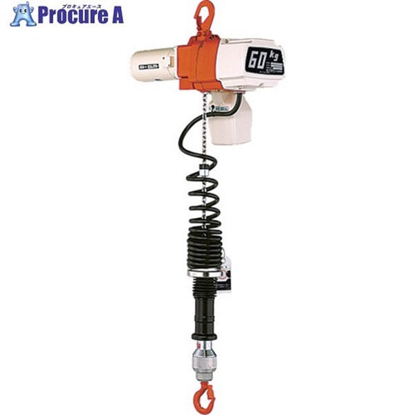 KITO 電気チェーンブロック ED形 定格荷重60kg 揚程1.8m 単相200V無段速シリンダ形 【選べる定格荷重】 EDXC06SV  EDXC06SV  1台 ▼710-5807