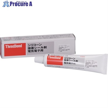 THREEBOND 接着・シール・ポッティング剤 電気・電子用シリコーン系工業用接着シール剤 白色 100g 耐熱・耐寒・低分子シロキサン低減タイプ TB1220H  1本 ▼784-5898