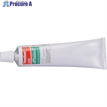 THREEBOND 接着・シール・ポッティング剤 TB1208 シリコーン系工業用シール剤 白色 100g 耐熱・電気特性、優れたゴム弾性保持 TB1208AA  1本 ▼817-9655