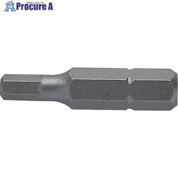 アネックス 六角ショートビット 対辺4×30 AK-50P-4MM-30  1個 ▼493-6469