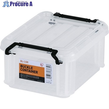 IRIS 299260 バックルコンテナ クリア BL-1.5R-CL  1個 ▼633-1451