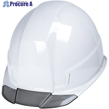 GENTOS ヘルメット GRITAIR＋ 溝有 ヘッドライト取付可能 飛来・落下物用・電気用 白 GH02A-WH  1個  ジェントス(株) ▼699-6530