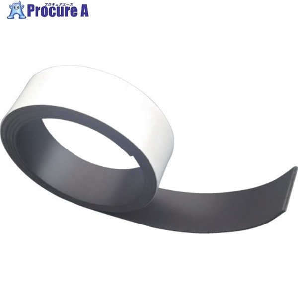 サンケー マグネット粘着テープ1000mmx20mmx1.2mm MS-10  1本 ▼134-2600