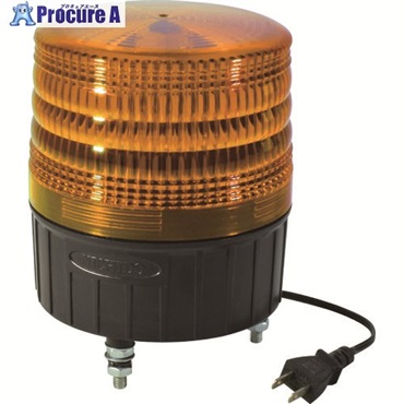 NICHIDO 大型LED回転灯 LEDフラッシャー150 100V 黄 NLF150-100V-Y  1台 ▼162-2026