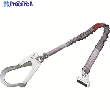 TSUYORON 墜落制止用器具用補助ロープ 伸縮式ノビロン(SL)連結環FL-51・フックFS-93-1 D環止めなし TBL-AT-NV5931-SL-N-BP  1本 ▼163-6684