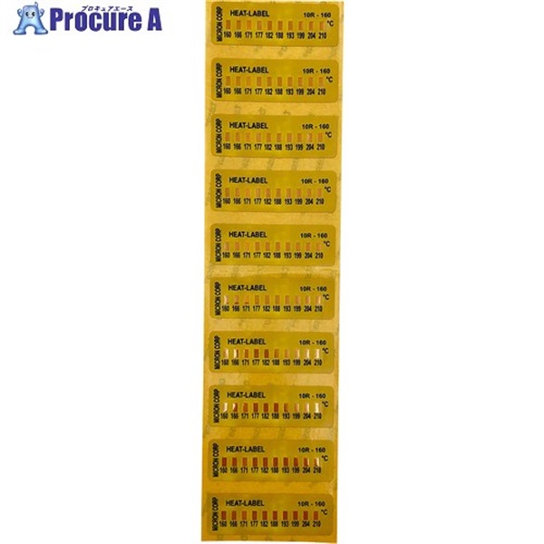 AS ヒートラベル(不可逆性)10点表示 10R-160 3-8771-06  1箱 ▼373-5804
