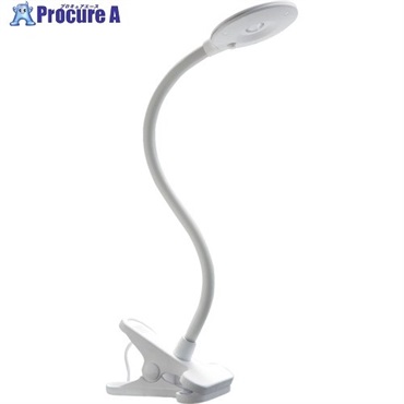 GENTOS デスクライト ルミリオン 高演色クリップライト CP-R268WH  1台 ▼566-9164