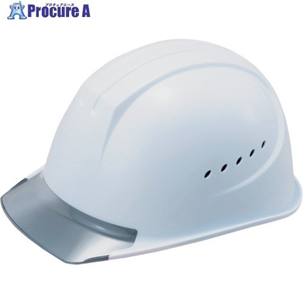 タニザワ エアライト＋遮熱ヘルメット(PC製・遮熱ホワイト/透明ひさしグレー) ST#1610-JZV(EPA) 1610-JZV-V2-SPW6  10個 ▼689-8887