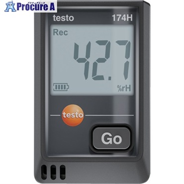 TESTO 温湿度データロガー(USB) testo 174H(黒) 0572 1741 02  1台 ▼697-9163