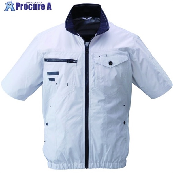 サンコー 圧倒的に冷える「冷蔵服4 半袖」 シルバーグレー5L TKWE25SGY5L  1着 ▼701-7091