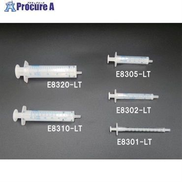 HENKE ルアーチップオールプラスチックシリンジ5mL 1袋＝100本入 E8305-LT  1袋 ▼702-0803