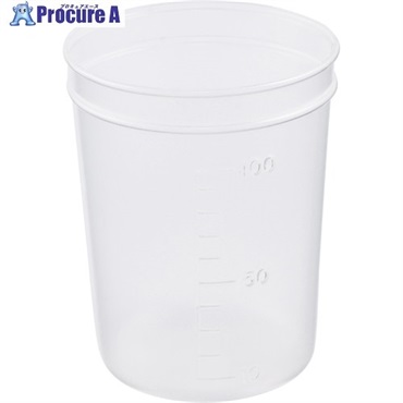 AS ディスポカップ ブロー成型 φ56×φ47×φ72mm 100ml B-100 1-4659-21  1個 ▼702-1942