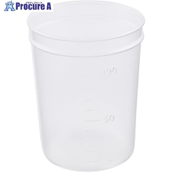 AS ディスポカップ ブロー成型 φ56×φ47×φ72mm 100ml B-100 1-4659-21  1個 ▼702-1942