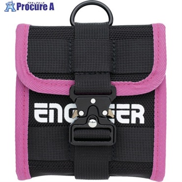 ENGINEER ツールポーチPINK＆BLACK L120×W113×H40 KSE-36P  1個 ▼704-5002