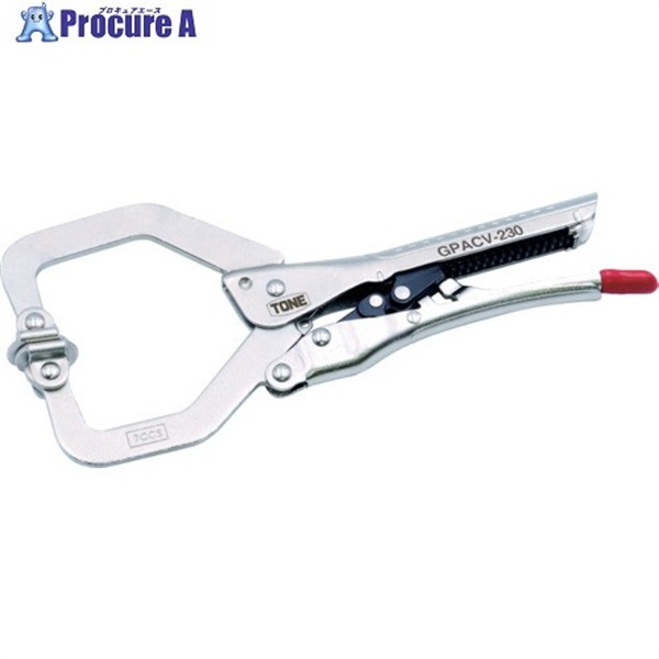 TONE オートグリッププライヤ C型スイベル 最大口開き62MM GPACV-230  1個 ▼712-7983
