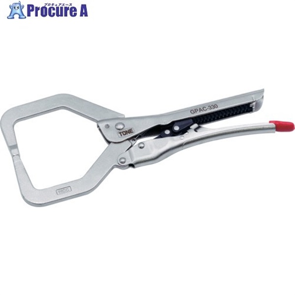TONE オートグリッププライヤ(C型)最大口開き86MM GPAC-330  1個 ▼712-7986
