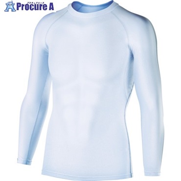 おたふく 冷感・消臭 パワーストレッチ長袖クルーネックシャツ ホワイト LL JW-623-WH-LL  1着 ▼759-1047