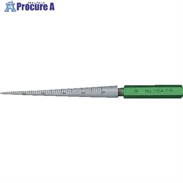 SK 円筒テーパーゲージ カラーグリップタイプ 測定範囲1～6mm CGTPG-710A  1本 ▼236-7456