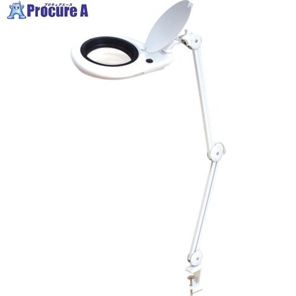 SK アーム式LED拡大鏡 4倍 φ140mm LS4-150A  1台 ▼237-6408