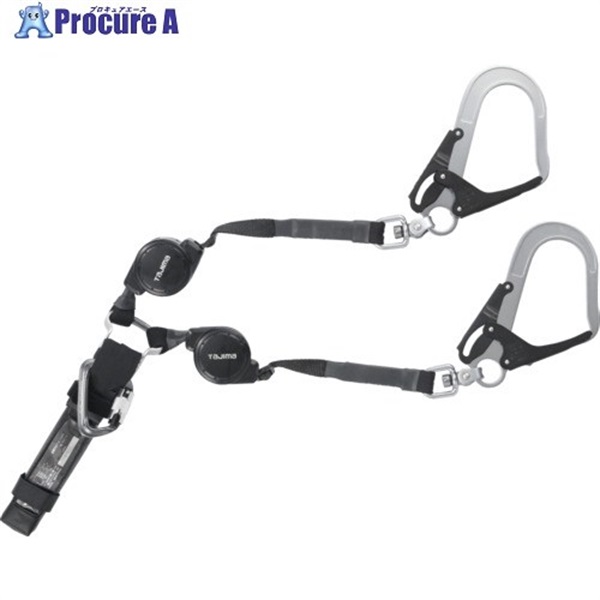 タジマ ハーネス用ランヤードCR150F ダブルL5 A4CR150F-WL5  1個 ▼682-9930