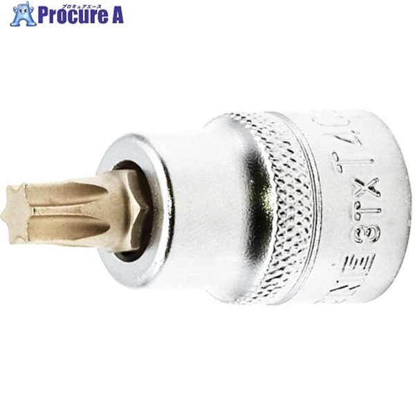 TONE ショートトルクスソケット 強力タイプ 先端規格T40 3TX-T40S  1個 ▼717-0570