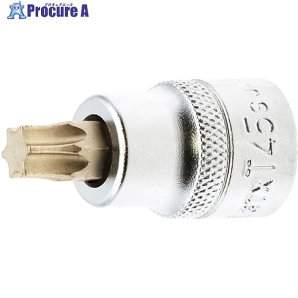 TONE ショートトルクスソケット 強力タイプ 先端規格T45 3TX-T45S  1個 ▼717-0576