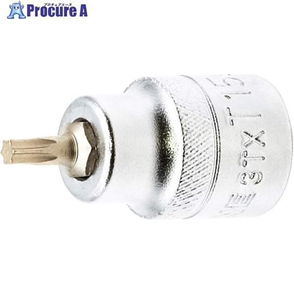 TONE ショートトルクスソケット 強力タイプ 先端規格T15 3TX-T15S  1個 ▼717-0577