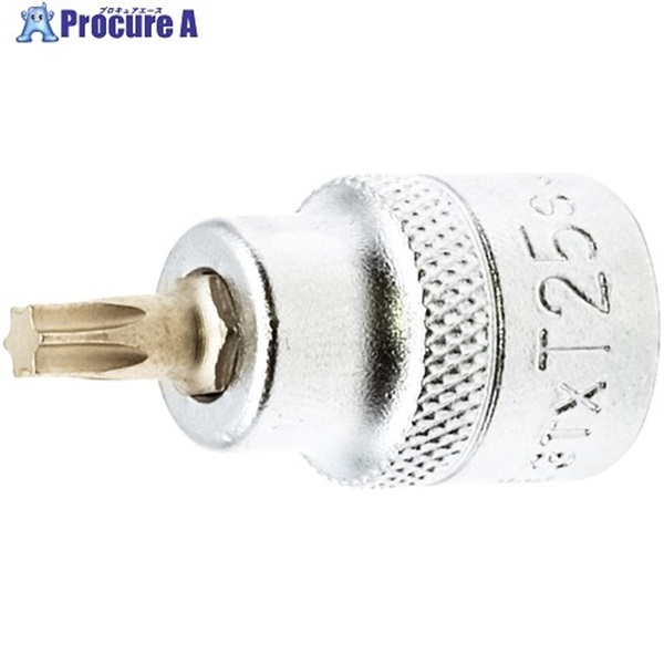 TONE ショートトルクスソケット 強力タイプ 先端規格T25 3TX-T25S  1個 ▼717-0578