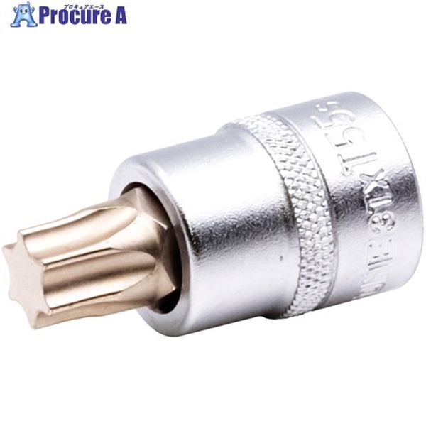 TONE ショートトルクスソケット 強力タイプ 先端規格T55 3TX-T55S  1個 ▼717-0579