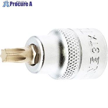 TONE ショートトルクスソケット 強力タイプ 先端規格T27 3TX-T27S  1個 ▼717-0582