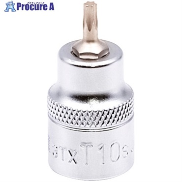 TONE ショートトルクスソケット 強力タイプ 先端規格T10 3TX-T10S  1個 ▼717-0584
