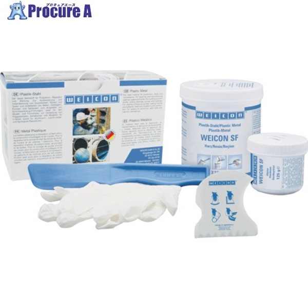 ヴァイコン 金属補修材(超速硬化) WEICON SF(鉄粉・パテ状) 500g 10000071  1S ▼709-8105