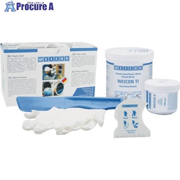 ヴァイコン 金属補修材(耐熱) WEICON TI(チタン粉・パテ状) 500g 10013464  1S ▼709-8107