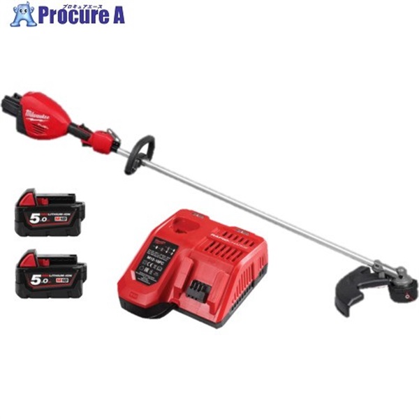 milwaukee 【数量限定】 M18 FUEL ループハンドル付きダブルバッテリー刈払機 5.0Ah×2 キット M18 F2GTR-502LR JP  1式 ▼715-1377