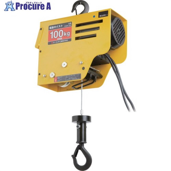 OH 電動ワイヤーホイスト100Kg DWH-100  1台 ▼551-9678