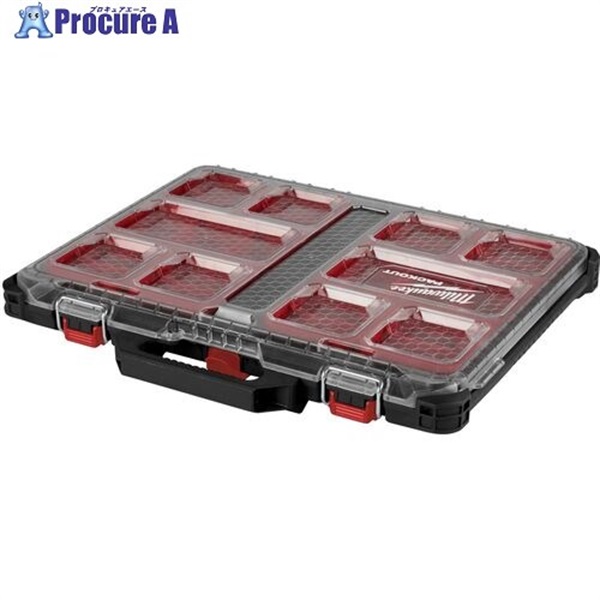 milwaukee 【数量限定】 PACKOUT ロープロファイルオーガナイザー ブラック Mサイズ 4932471064  1台 ▼708-3717