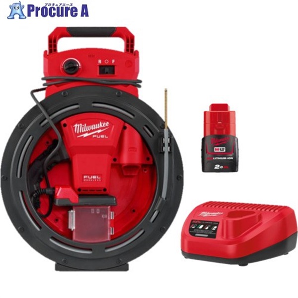 milwaukee 【数量限定】 M12 FUEL 高速配管清掃機 2.0Ah×1 キット M12 HSFSM-201 LR JP  1式 ▼715-1371