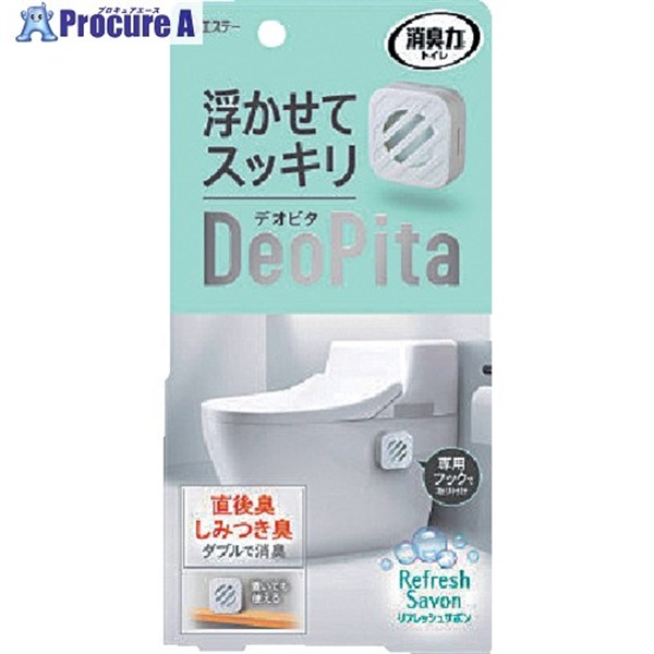 エステー 消臭力 DeoPita トイレ用 本体 リフレッシュサボン ST13261  1個 ▼715-3467