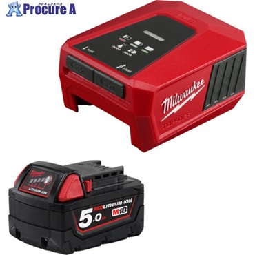 milwaukee 【数量限定】【2026年発売予定 発売日未定】 USB-C 充電器 5.0Ah x 1 キット M18 TC-501 LR JP  1個 ▼717-5729