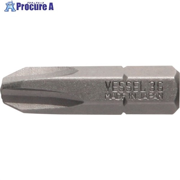 VESSEL ドライバービット B33＋3X25.4G B333254G  1本 ▼405-6044