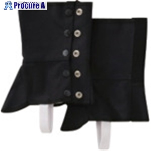 柏田 黒ポンジホック式脚絆 LL 615A-LL  1足 ▼472-6126