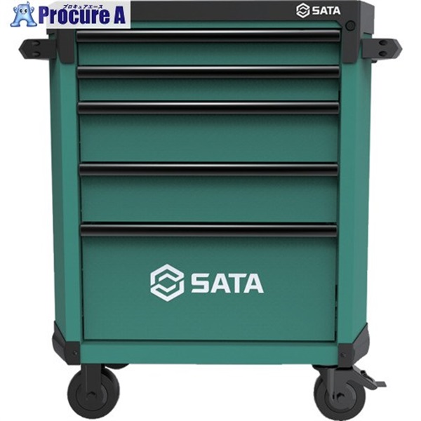 SATA 5段ローラーキャビネット 緑 ST95112G  1台 ◇▼679-3449