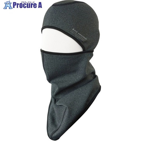 喜多 バラクラバ ストレッチマルチバラクラバ(裏起毛) ヘルメット対応 ブラック フリー NO8340-BK-F  1個 ▼693-6500