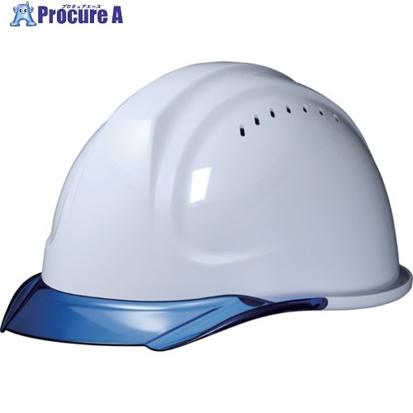 DIC ヘルメット SYA-CVエアロメッシュ 白/ブルー HA2内装 KP付 SYA-CV-HA2EM-KP-W/B  1個 ▼716-2378