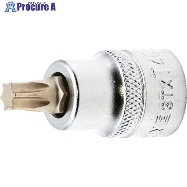 TONE ショートトルクスソケット 強力タイプ 先端規格T40 3TX-T40S  1個 ▼717-0570